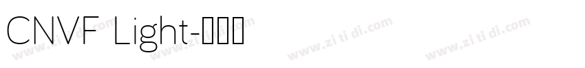 CNVF Light字体转换